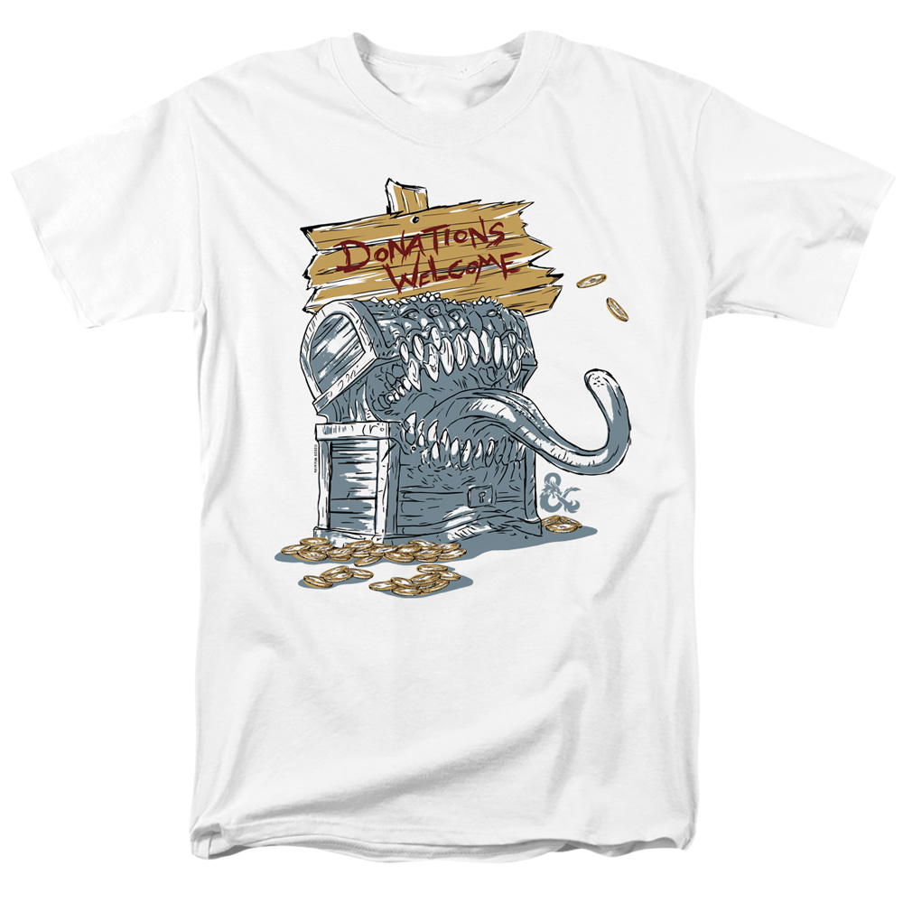 Dungeons & Dragons Donations Welcome Mimic - Men's Regular Fit T-Shirt Men's Regular Fit T-Shirt Dungeons & Dragons
