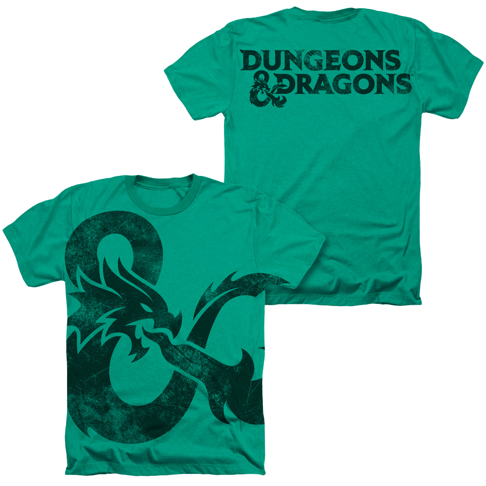 Dungeons & Dragons Giant Ampersand - Men's All-Over Heather T-Shirt Men's All-Over Heather T-Shirt Dungeons & Dragons