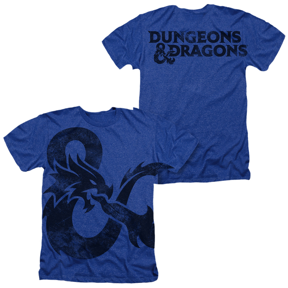 Dungeons & Dragons Giant Ampersand - Men's All-Over Heather T-Shirt Men's All-Over Heather T-Shirt Dungeons & Dragons