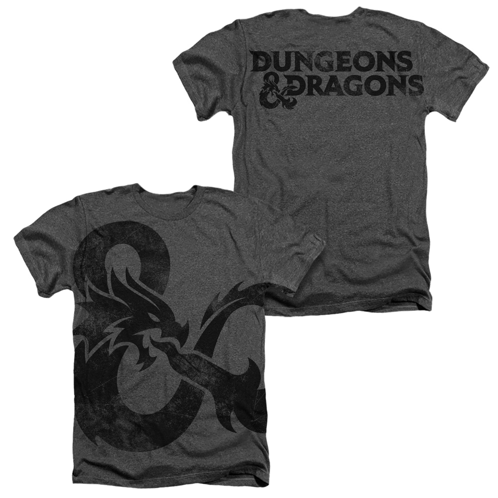 Dungeons & Dragons Giant Ampersand - Men's All-Over Heather T-Shirt Men's All-Over Heather T-Shirt Dungeons & Dragons