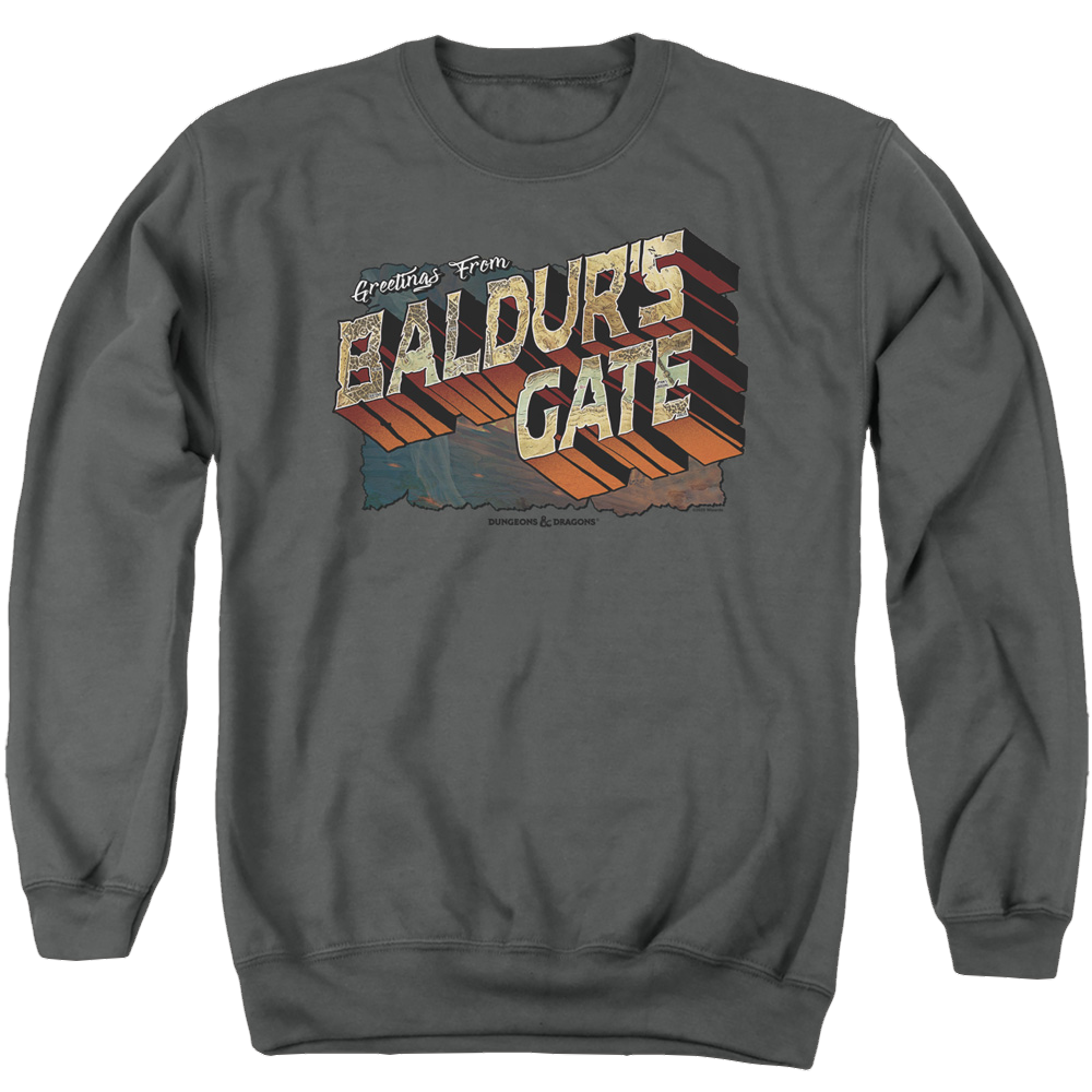 Dungeons & Dragons Baldurs Gate - Men's Crewneck Sweatshirt Men's Crewneck Sweatshirt Dungeons & Dragons