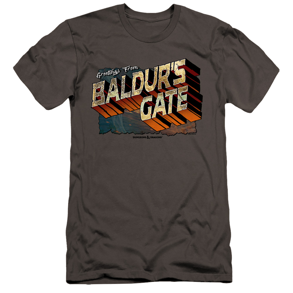 Dungeons & Dragons Baldurs Gate - Men's Premium Slim Fit T-Shirt Men's Premium Slim Fit T-Shirt Dungeons & Dragons