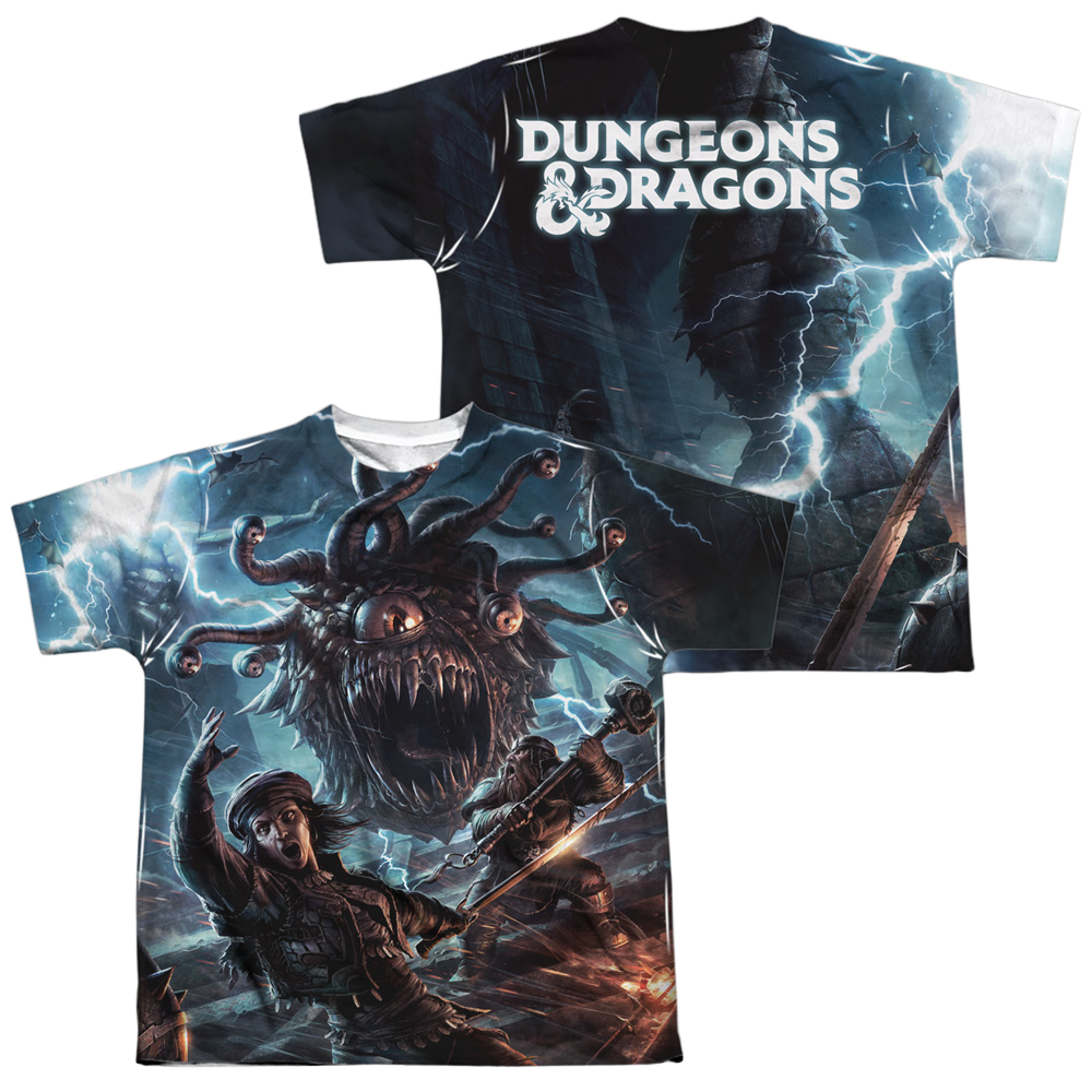 Dungeons & Dragons Monster Manual Cover - Youth All-Over Print T-Shirt Youth All-Over Print T-Shirt (Ages 8-12) Dungeons & Dragons