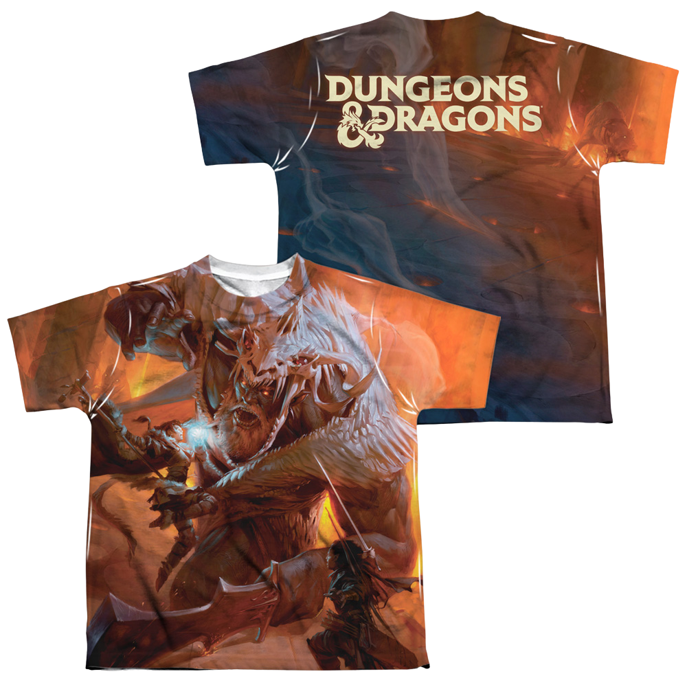 Dungeons & Dragons Players Handbook Cover - Youth All-Over Print T-Shirt Youth All-Over Print T-Shirt (Ages 8-12) Dungeons & Dragons