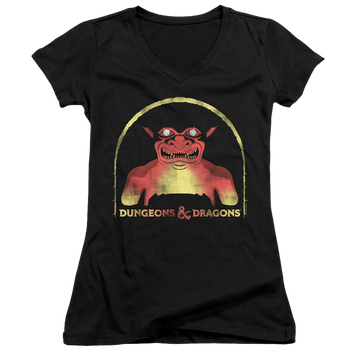 Dungeons & Dragons Old School - Juniors V-Neck T-Shirt Juniors V-Neck T-Shirt Dungeons & Dragons