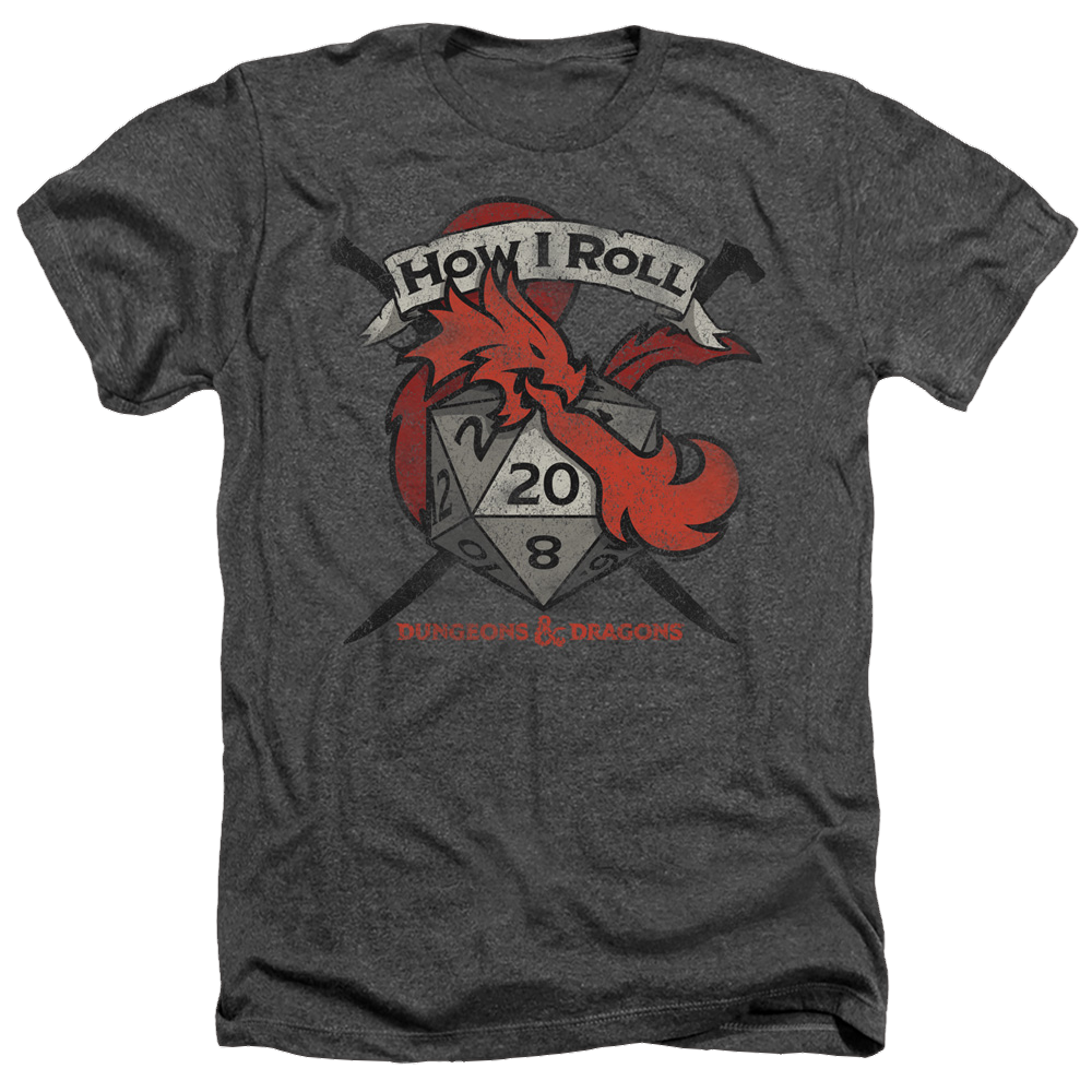 Dungeons & Dragons How I Roll D And D - Men's Heather T-Shirt Men's Heather T-Shirt Dungeons & Dragons