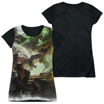 Dungeons & Dragons Starter Covers juniors black back t-shirt