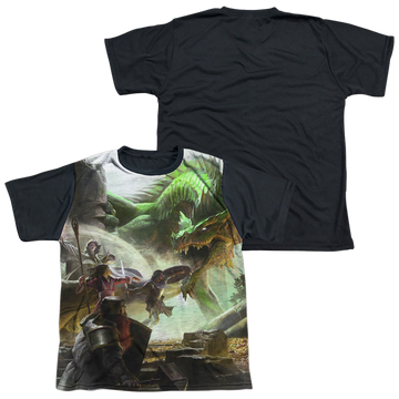 Dungeons & Dragons Starter Covers youth black back t-shirt for ages 8 to 12