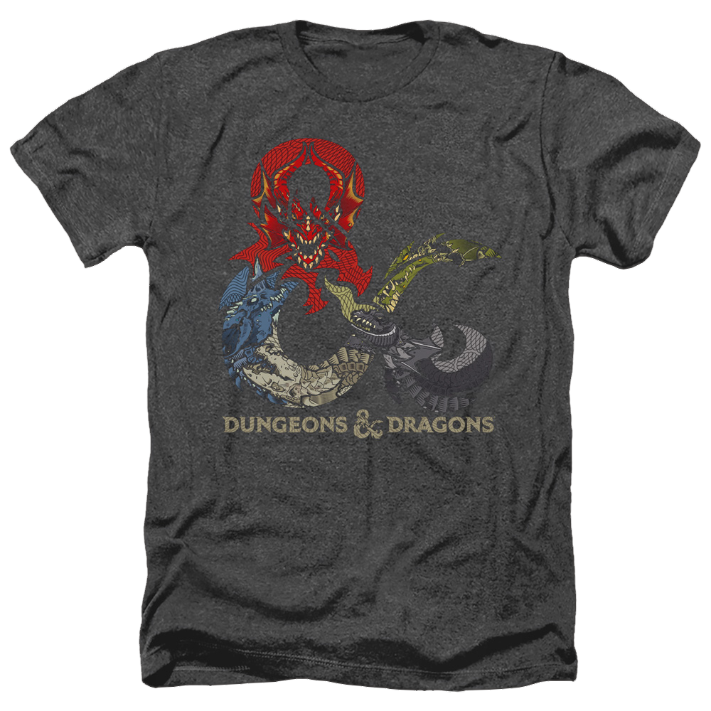 Dungeons & Dragons Dragons In Dragons - Men's Heather T-Shirt Men's Heather T-Shirt Dungeons & Dragons