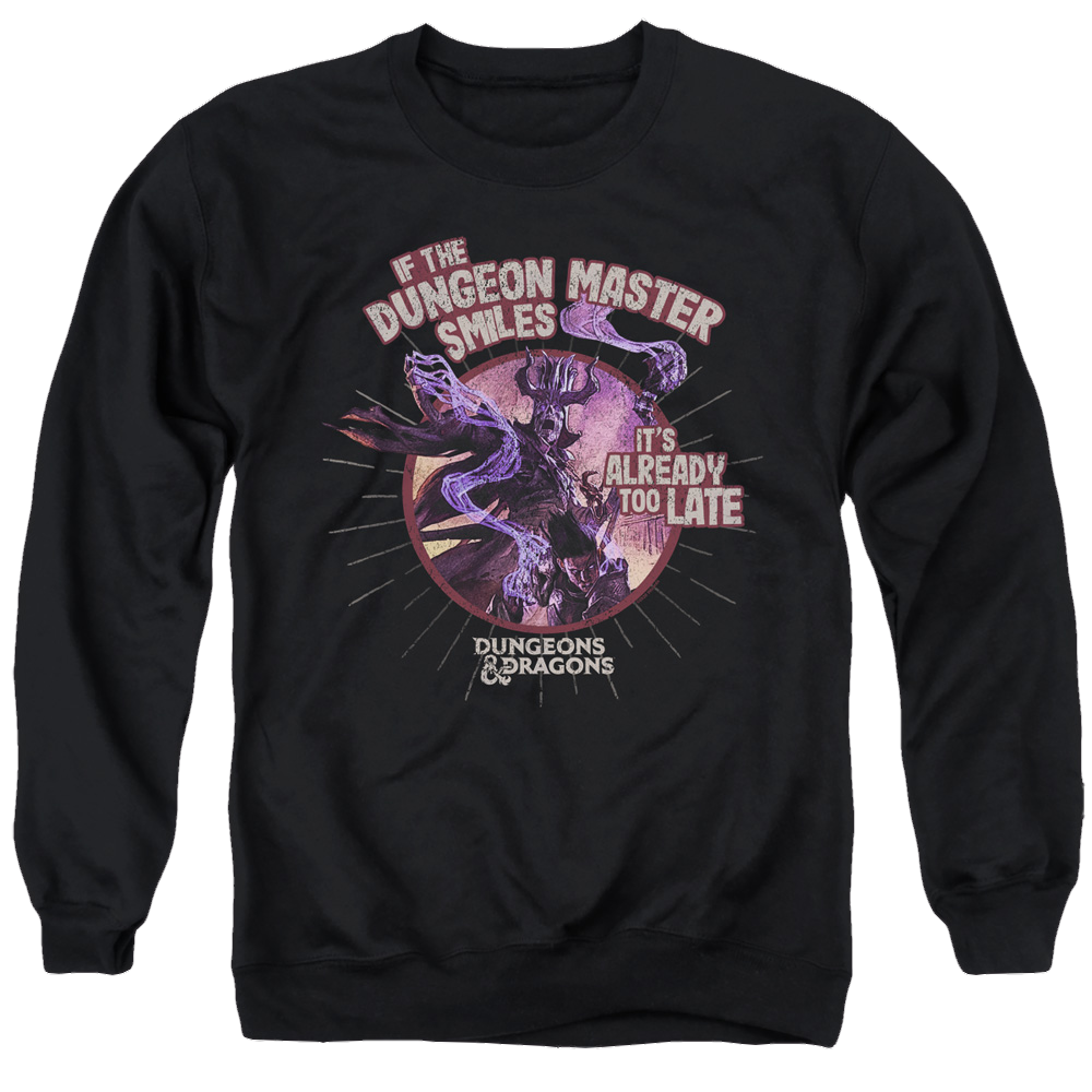 Dungeons & Dragons Dungeon Master Smiles - Men's Crewneck Sweatshirt Men's Crewneck Sweatshirt Dungeons & Dragons