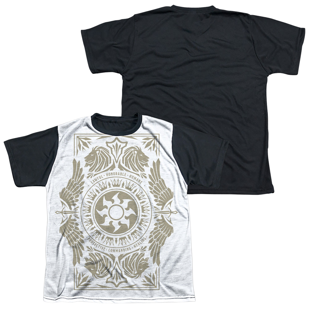 Magic the Gathering White Mana - Youth Black Back T-Shirt Youth Black Back T-Shirt (Ages 8-12) Magic the Gathering