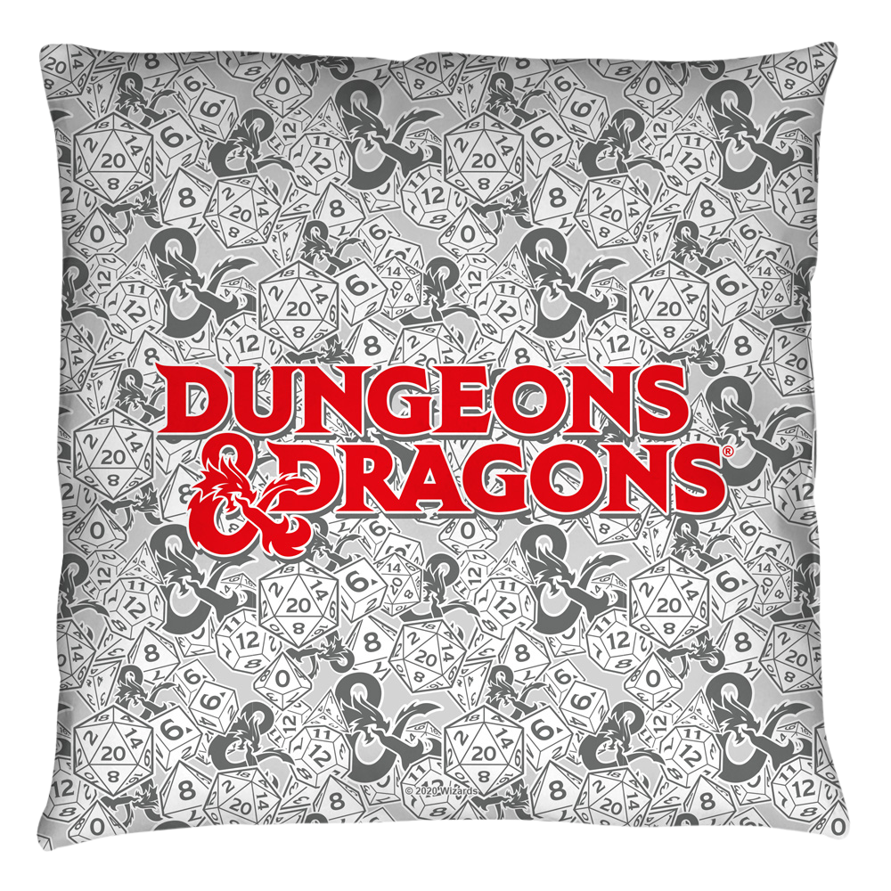 Dungeons & Dragons Cast Your Lot - Throw Pillows Throw Pillows Dungeons & Dragons