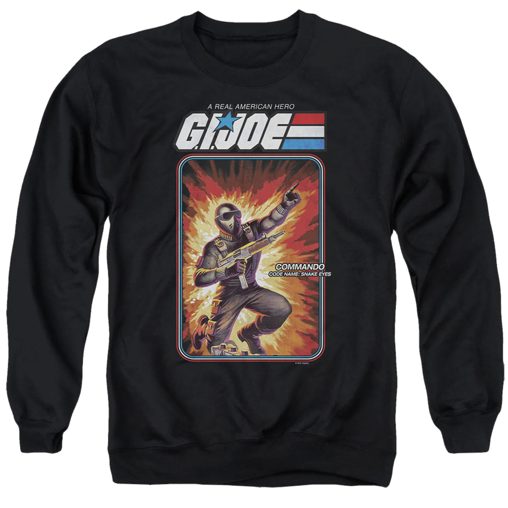 G.I. Joe Snake Eyes Card - Men's Crewneck Sweatshirt Men's Crewneck Sweatshirt G.I. Joe