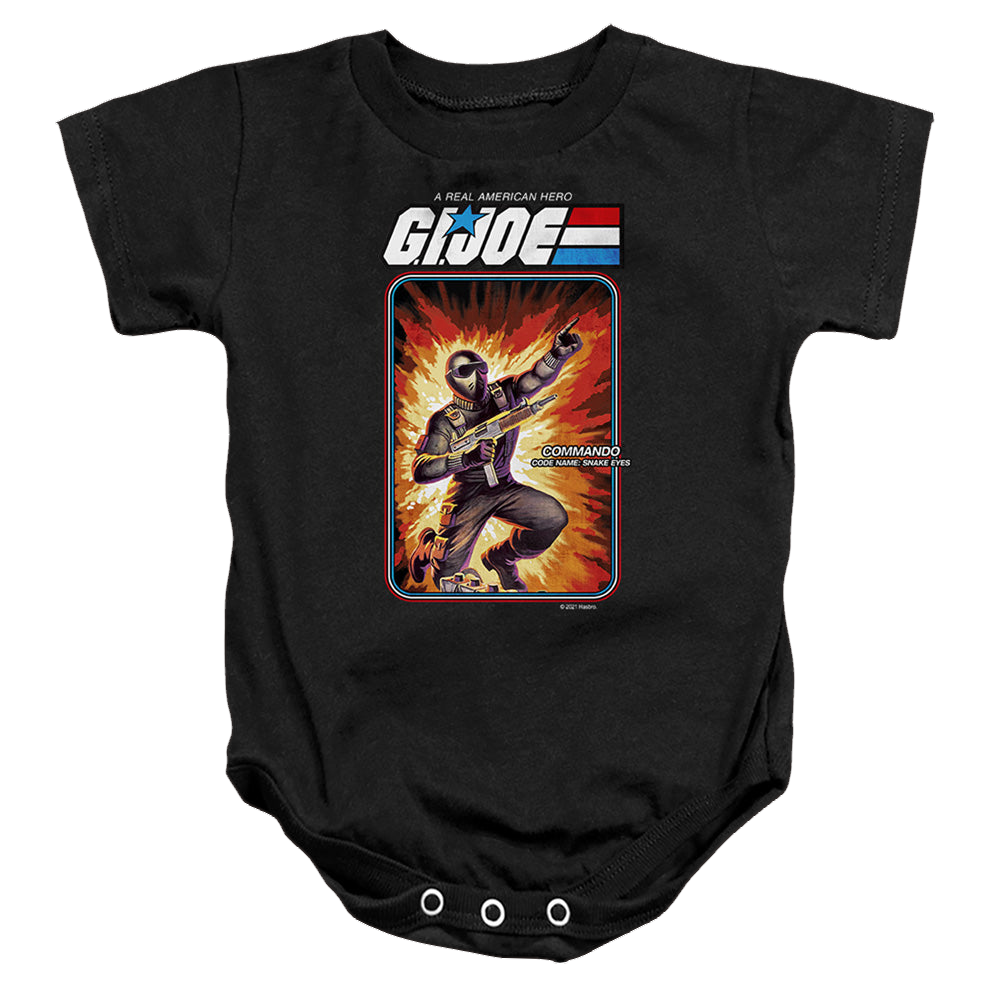 G.I. Joe Snake Eyes Card - Baby Bodysuit Baby Bodysuit G.I. Joe