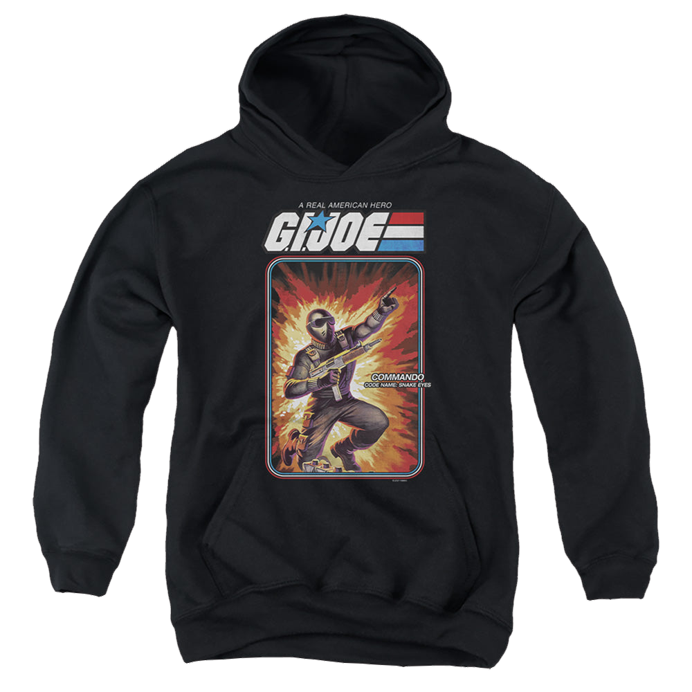 G.I. Joe Snake Eyes Card - Youth Hoodie Youth Hoodie (Ages 8-12) G.I. Joe
