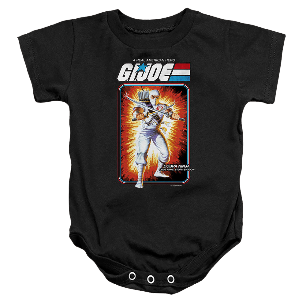 G.I. Joe Storm Shadow Card - Baby Bodysuit Baby Bodysuit G.I. Joe