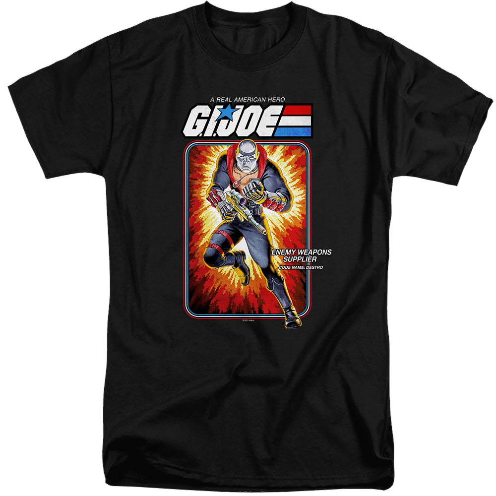 G.I. Joe Destro Card - Men's Tall Fit T-Shirt Men's Tall Fit T-Shirt G.I. Joe