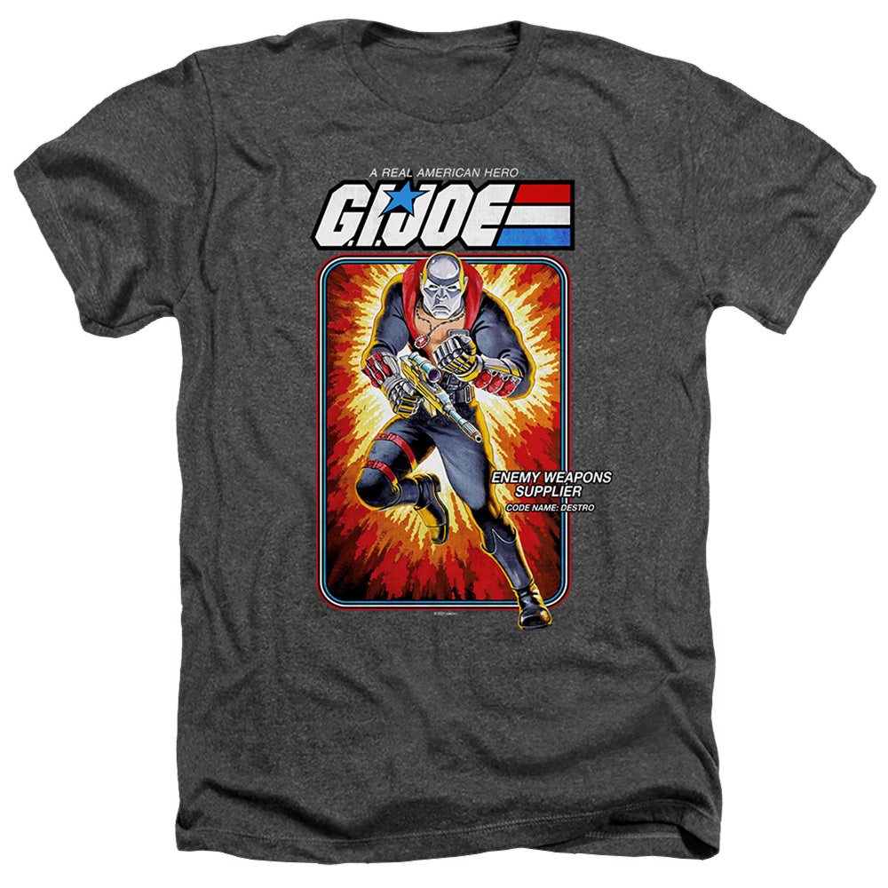 G.I. Joe Destro Card - Men's Heather T-Shirt Men's Heather T-Shirt G.I. Joe