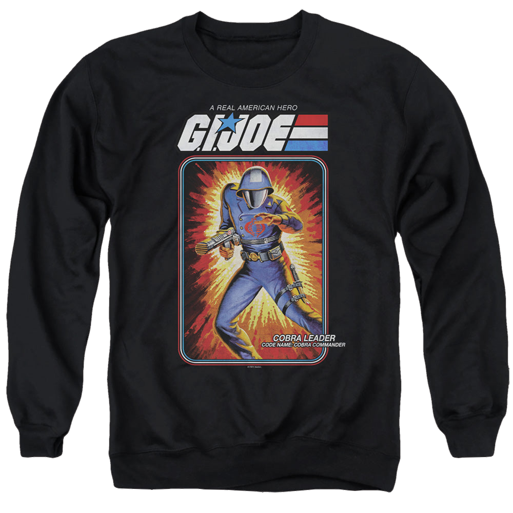 G.I. Joe Cobra Commander Card - Men's Crewneck Sweatshirt Men's Crewneck Sweatshirt G.I. Joe