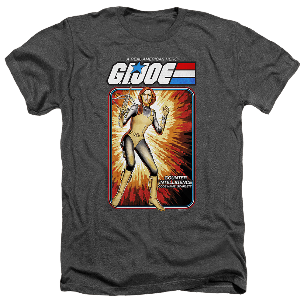 G.I. Joe Scarlett Card - Men's Heather T-Shirt Men's Heather T-Shirt G.I. Joe