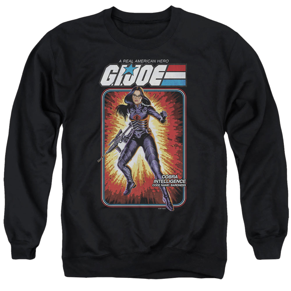G.I. Joe Baroness Card - Men's Crewneck Sweatshirt Men's Crewneck Sweatshirt G.I. Joe