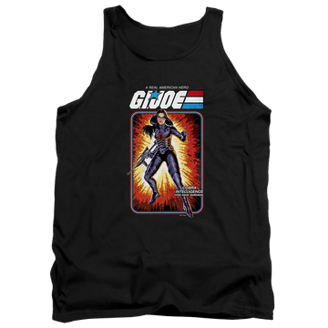 Black men's tank with G.I. Joe Baroness Card graphic