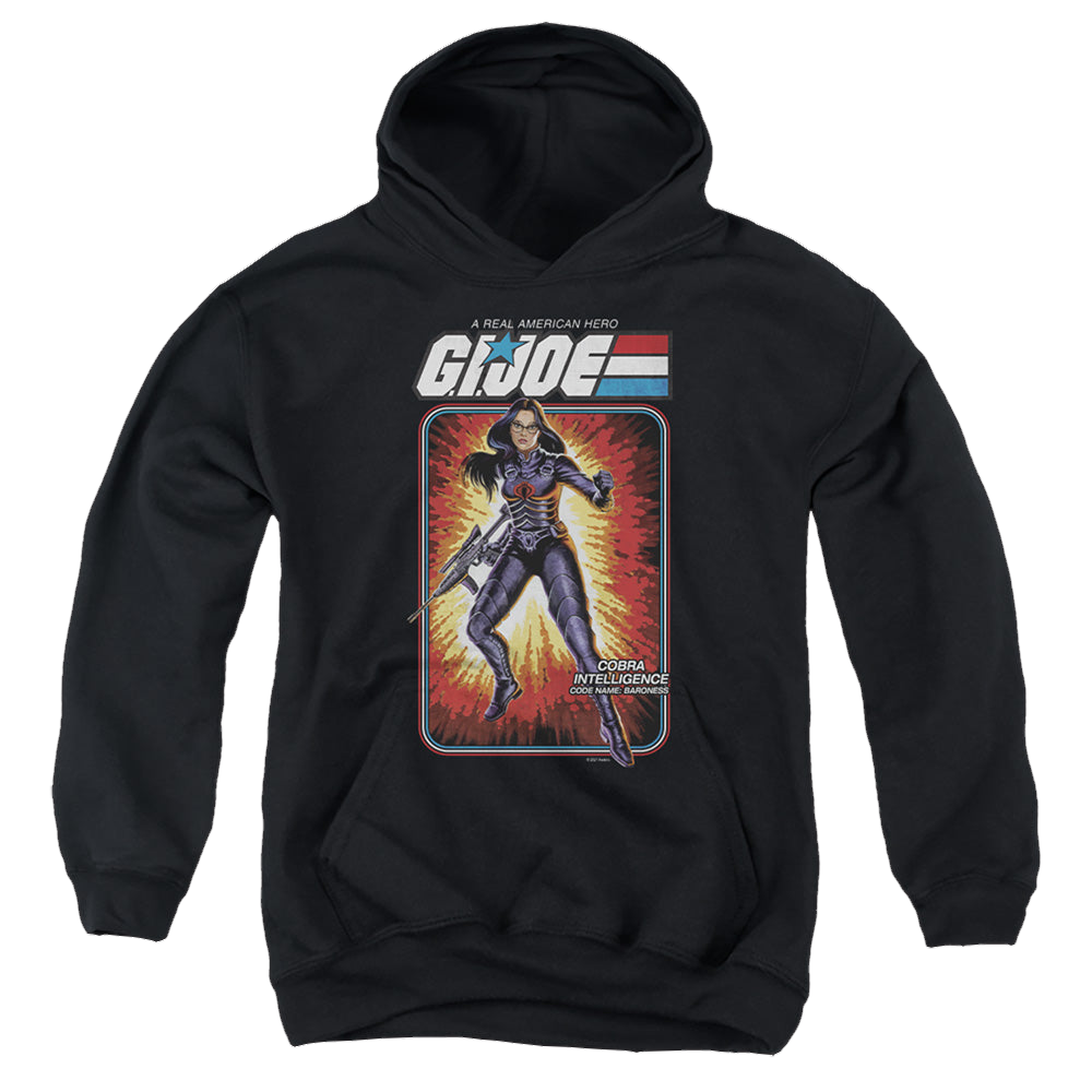 G.I. Joe Baroness Card - Youth Hoodie Youth Hoodie (Ages 8-12) G.I. Joe