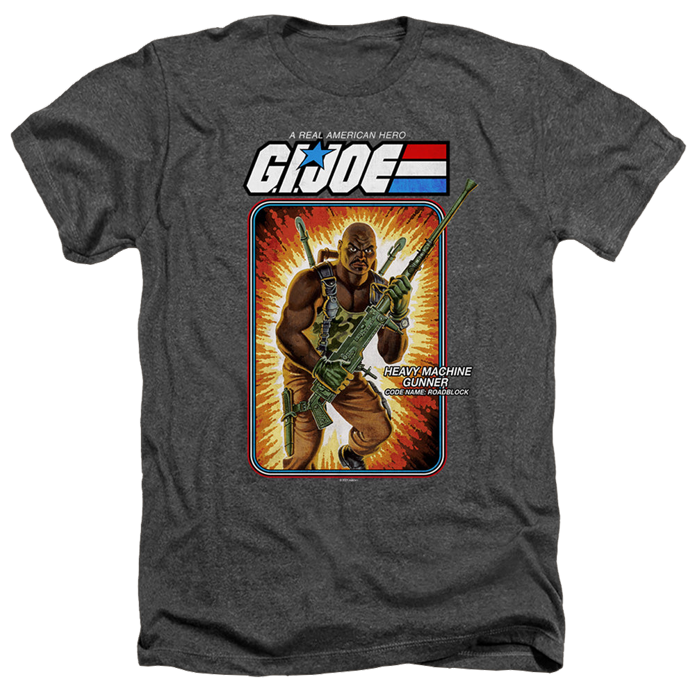 G.I. Joe Roadblock Card - Men's Heather T-Shirt Men's Heather T-Shirt G.I. Joe