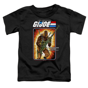 Black toddler t-shirt with G.I. Joe Roadblock Card graphic
