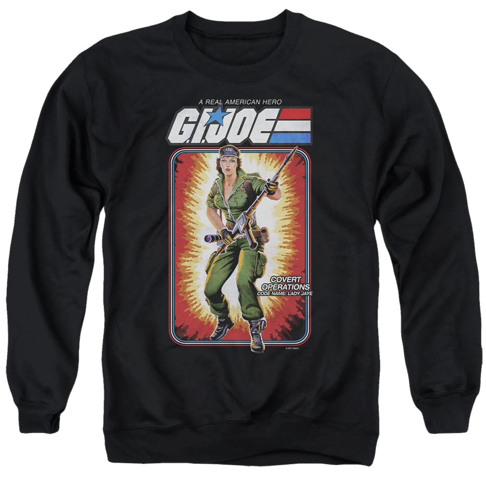 G.I. Joe Lady Jaye Card - Men's Crewneck Sweatshirt Men's Crewneck Sweatshirt G.I. Joe