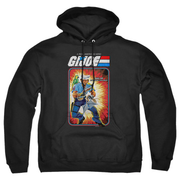 Black pullover hoodie with G.I. Joe Shipwreck Card graphic