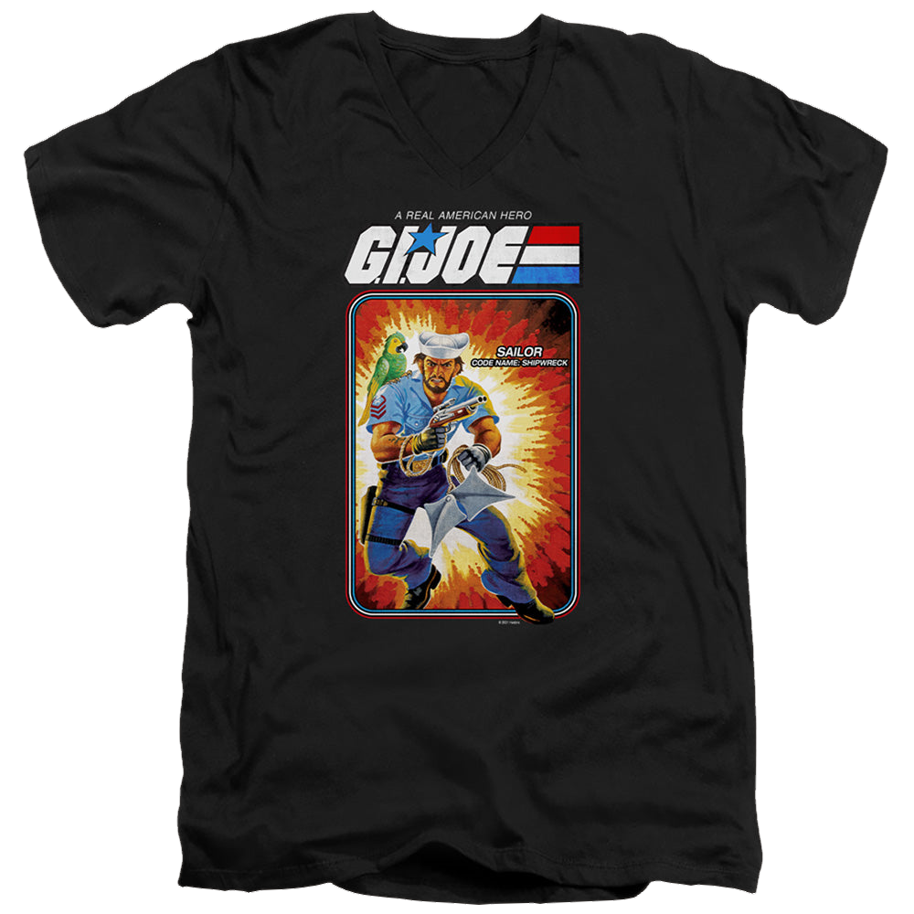G.I. Joe Shipwreck Card - Men's V-Neck T-Shirt Men's V-Neck T-Shirt G.I. Joe