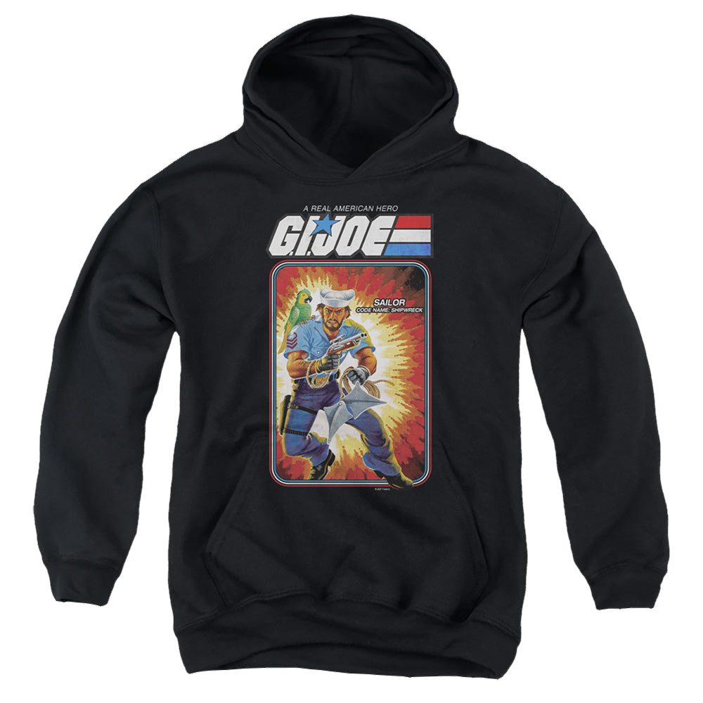 G.I. Joe Shipwreck Card - Youth Hoodie Youth Hoodie (Ages 8-12) G.I. Joe
