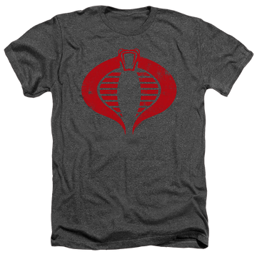 Charcoal men's heather t-shirt with G.I. Joe Cobra Logo graphic