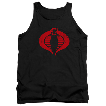 Black men's tank with G.I. Joe Cobra Logo graphic