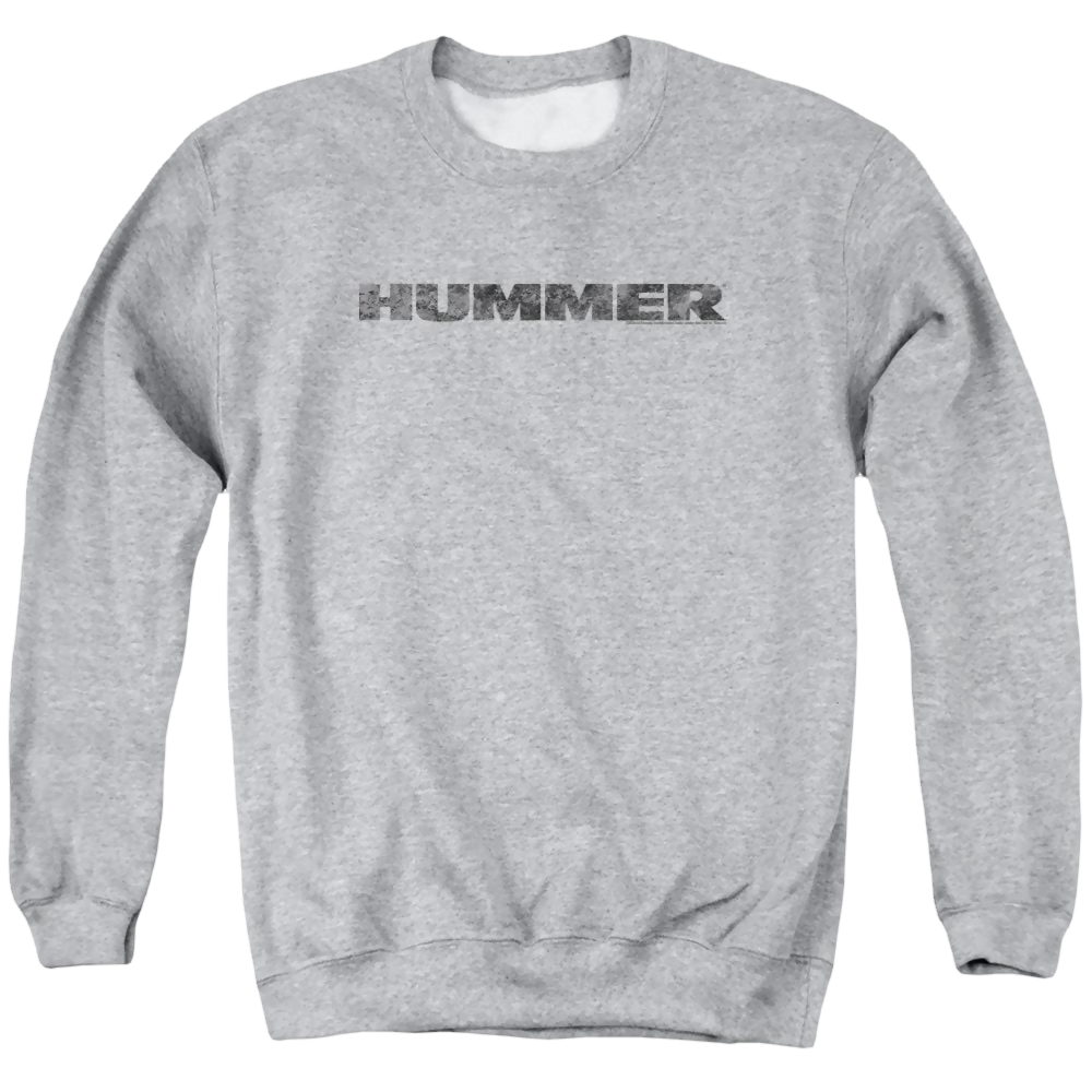 Hummer Distressed Hummer Logo Men's Crewneck Sweatshirt Men's Crewneck Sweatshirt Hummer