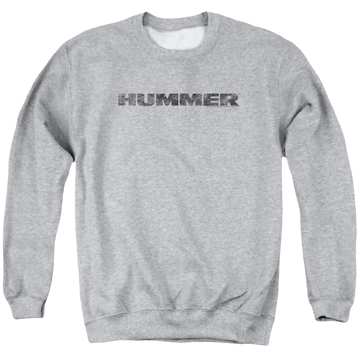 Hummer Distressed Hummer Logo Men's Crewneck Sweatshirt Men's Crewneck Sweatshirt Hummer
