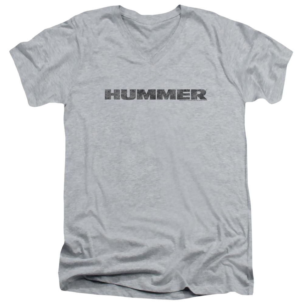 Hummer Distressed Hummer Logo Men's V-Neck T-Shirt Men's V-Neck T-Shirt Hummer