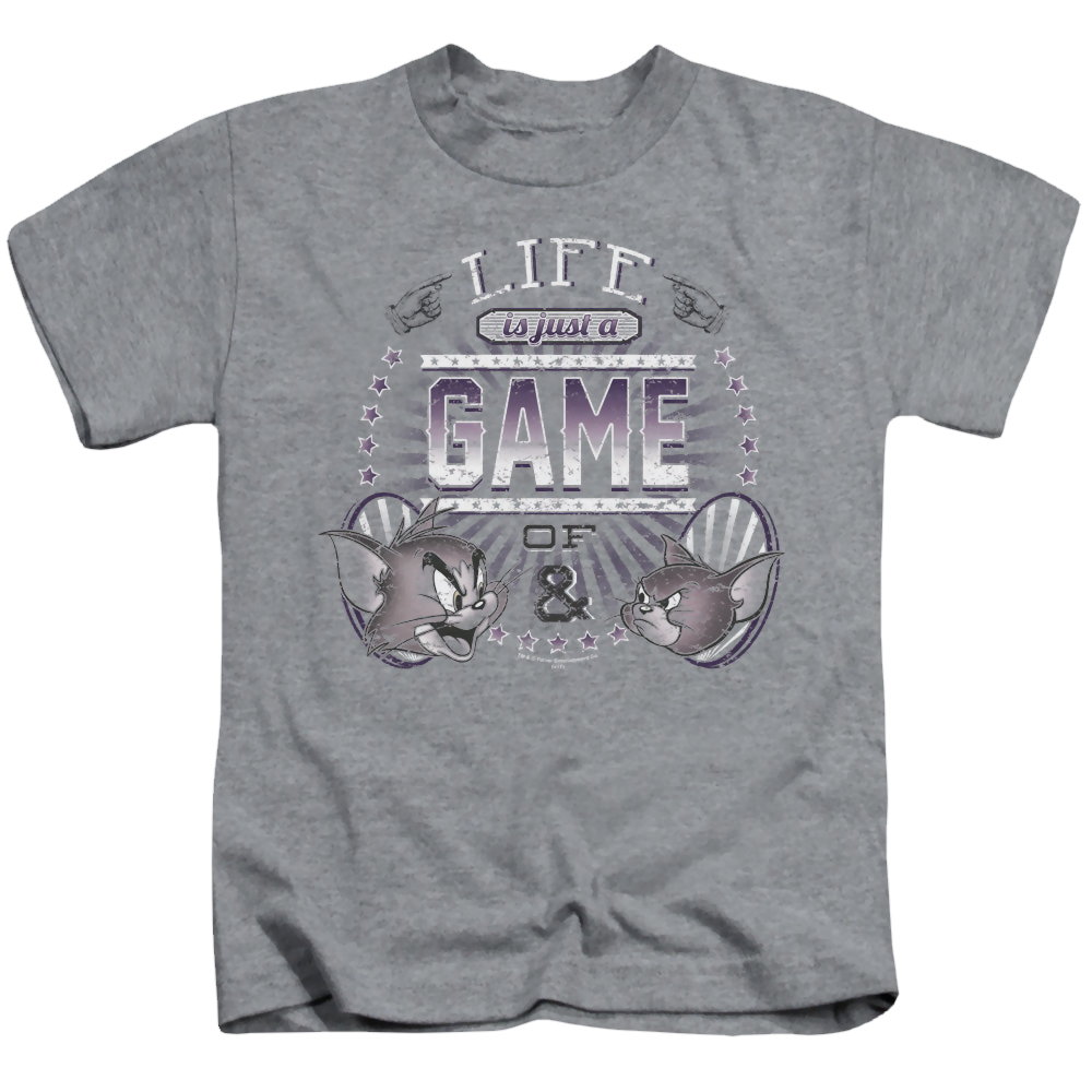 Tom and Jerry Life Is A Game - Kid's T-Shirt Kid's T-Shirt (Ages 4-7) Tom and Jerry