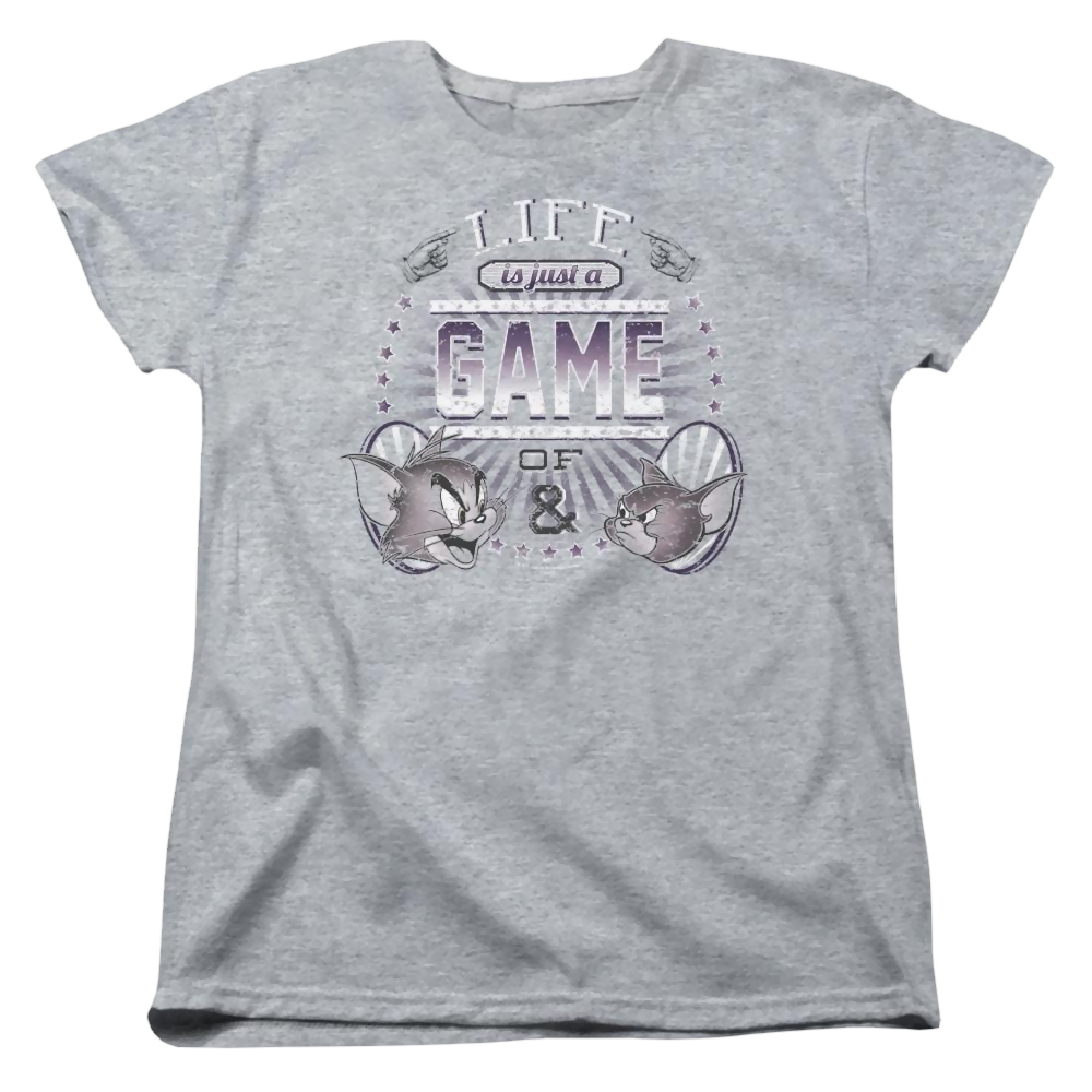 Tom and Jerry Life Is A Game Women's T-Shirt Women's T-Shirt Tom and Jerry