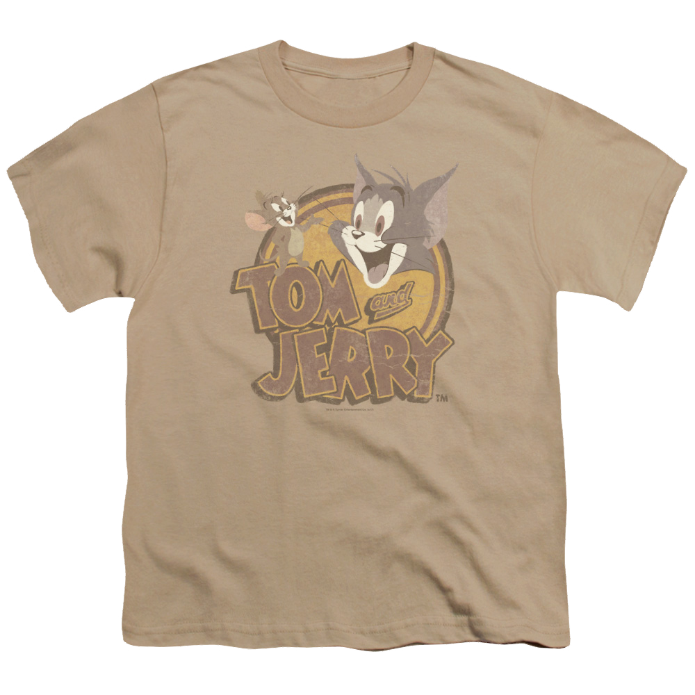 Tom and Jerry Tom And Jerry/Water Damaged - Youth T-Shirt Youth T-Shirt (Ages 8-12) Tom and Jerry