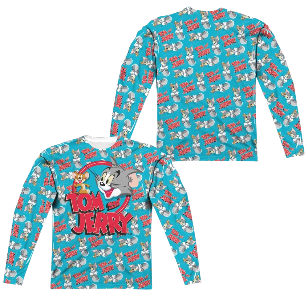 Tom and Jerry Double Trouble Men's All-Over Print T-Shirt Men's All-Over Print Long Sleeve Tom and Jerry