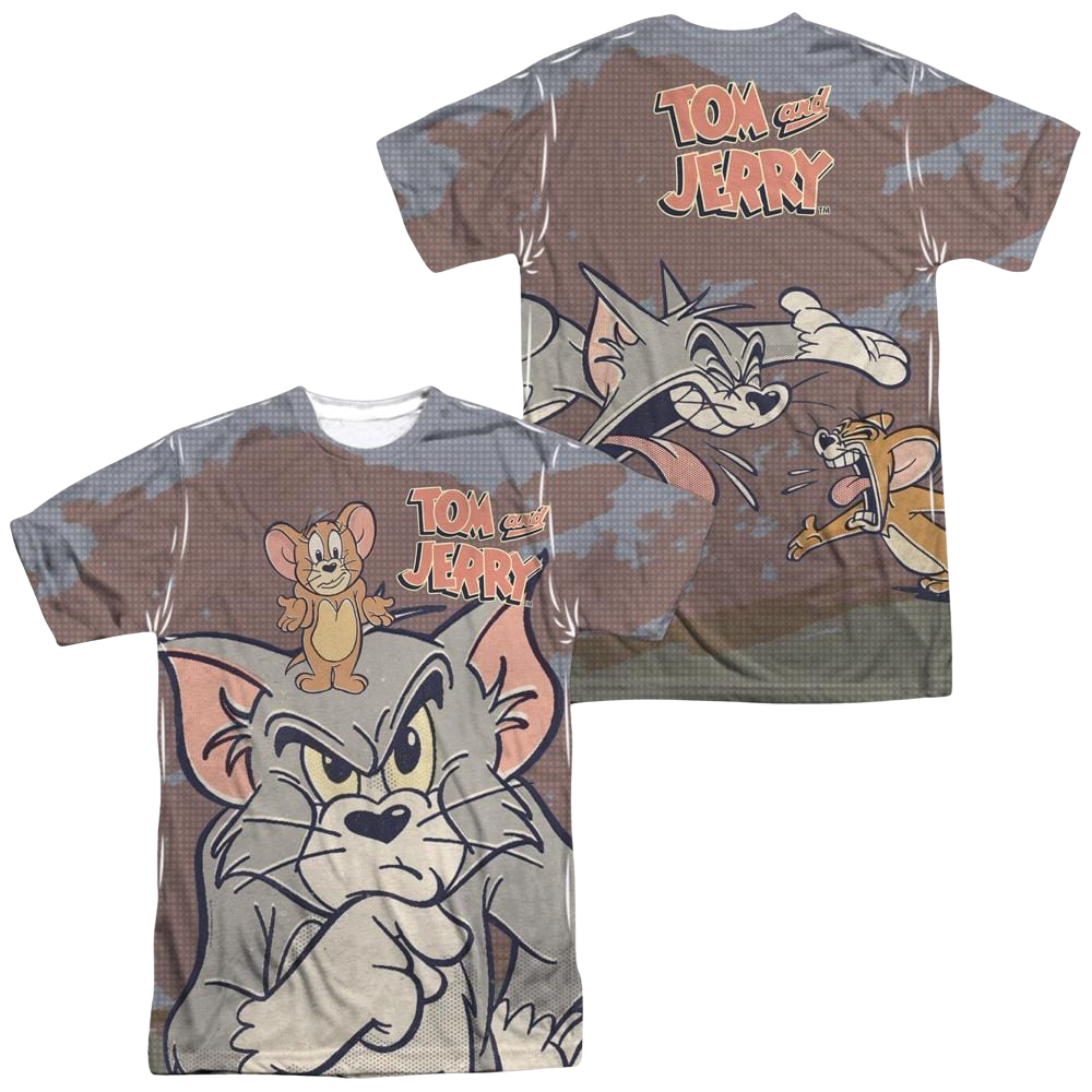 Tom and Jerry Up To No Good Men's All Over Print T-Shirt Men's All-Over Print T-Shirt Tom and Jerry