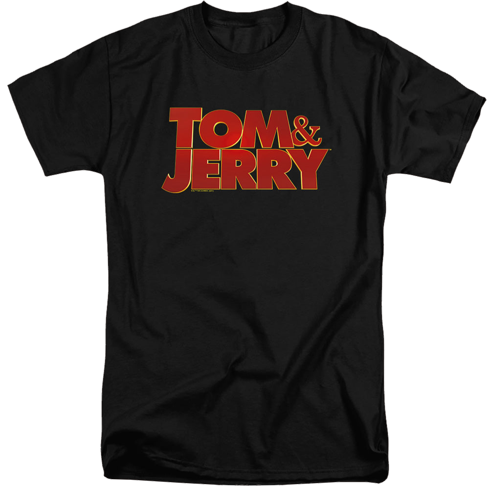 Tom and Jerry Movie Logo - Men's Tall Fit T-Shirt Men's Tall Fit T-Shirt Tom and Jerry