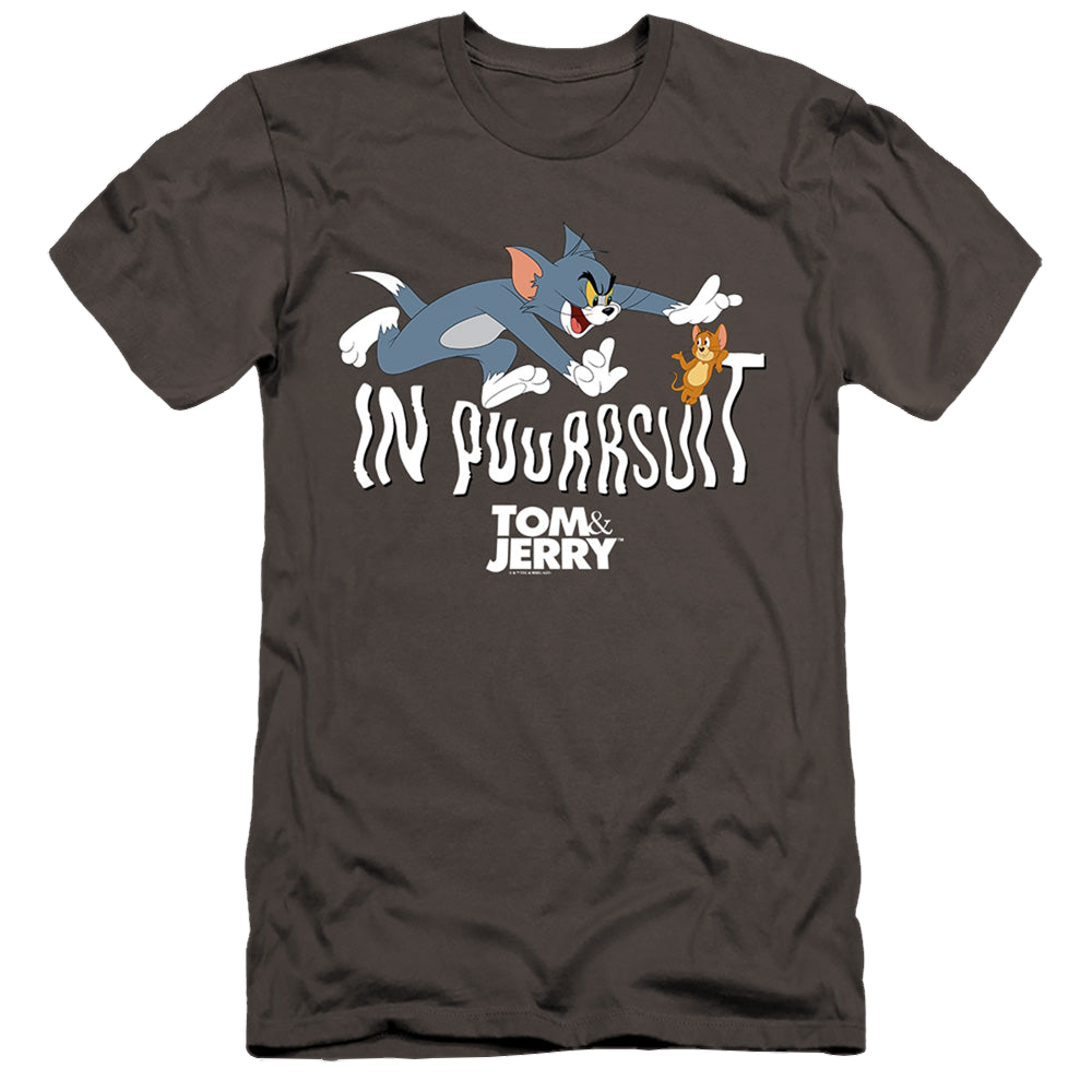 Tom and Jerry In Pursuit - Men's Premium Slim Fit T-Shirt Men's Premium Slim Fit T-Shirt Tom and Jerry