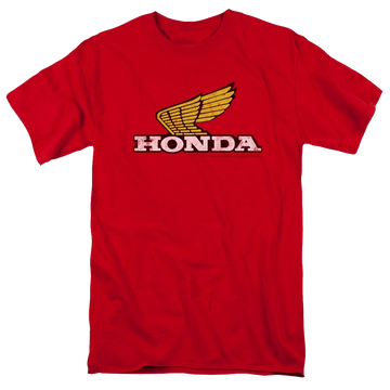 Honda Yellow Wing Logo - Men's Regular Fit T-Shirt Men's Regular Fit T-Shirt Honda