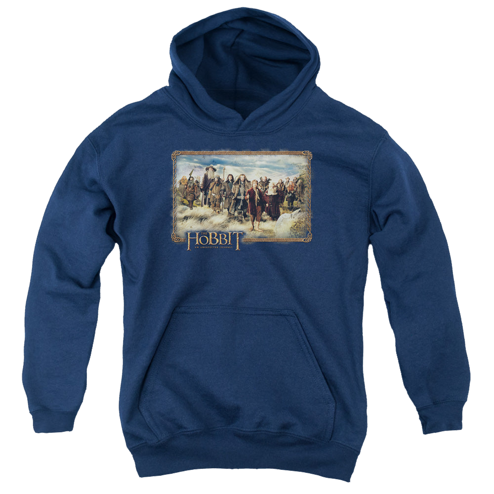 Hobbit Movie Trilogy, The Hobbit & Company - Youth Hoodie Youth Hoodie (Ages 8-12) The Hobbit