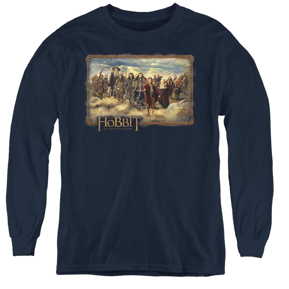 Hobbit Movie Trilogy, The Hobbit & Company - Youth Long Sleeve T-Shirt Youth Long Sleeve T-Shirt The Hobbit