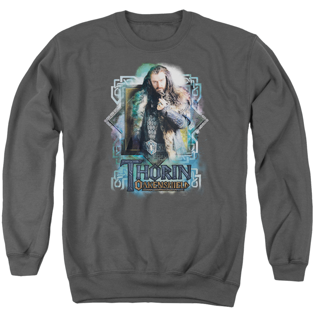 Hobbit Movie Trilogy, The Thorin Oakenshield - Men's Crewneck Sweatshirt Men's Crewneck Sweatshirt The Hobbit