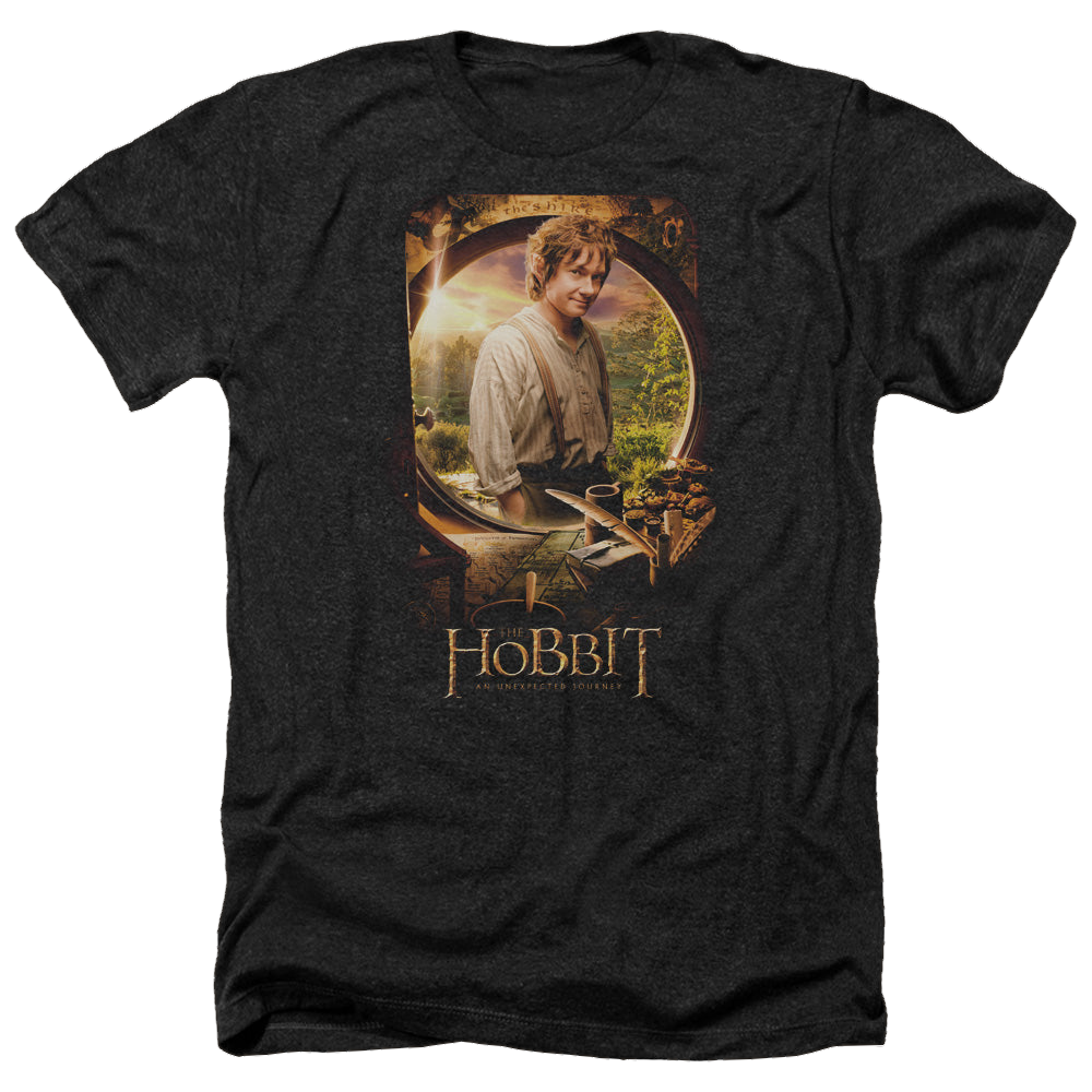 Hobbit Movie Trilogy, The Bilbo Poster - Men's Heather T-Shirt Men's Heather T-Shirt The Hobbit